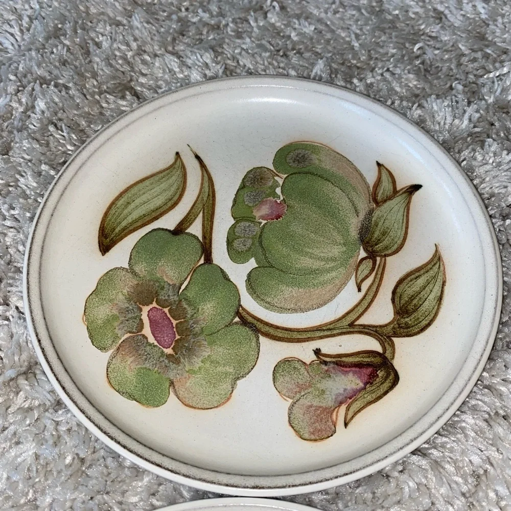 Denby Langley Troubadour Salad Plate Stoneware Pottery set of 4 - Picture 4 of 8